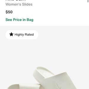 Nike Calm White Slides